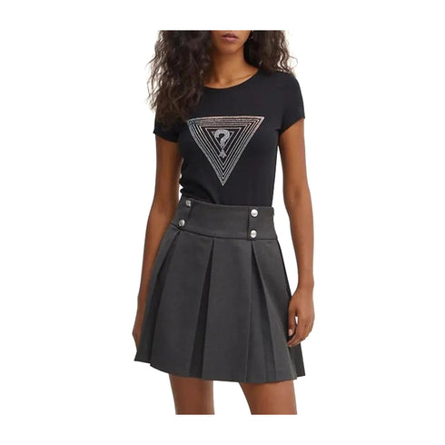 Guess T-shirt T-shirt Donna con logo strass Nero A24 - GUESSW4BI41KA0Q1 - JBLK - XS - Francavilla Moda